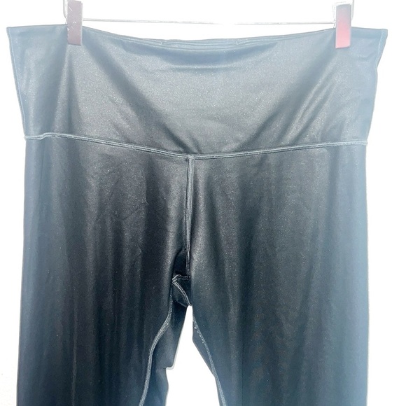 Athleta Elation Ultra High Rise Black Coated Tights - Picture 2 of 12